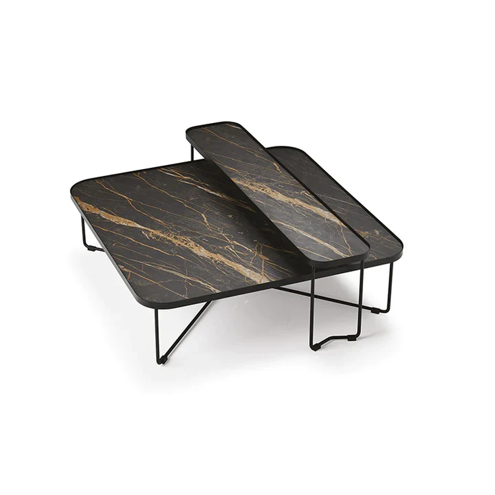 Table basse - Céramique ou verre miroir - Benny