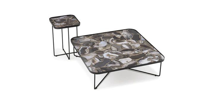 Table basse - Céramique ou verre miroir - Benny