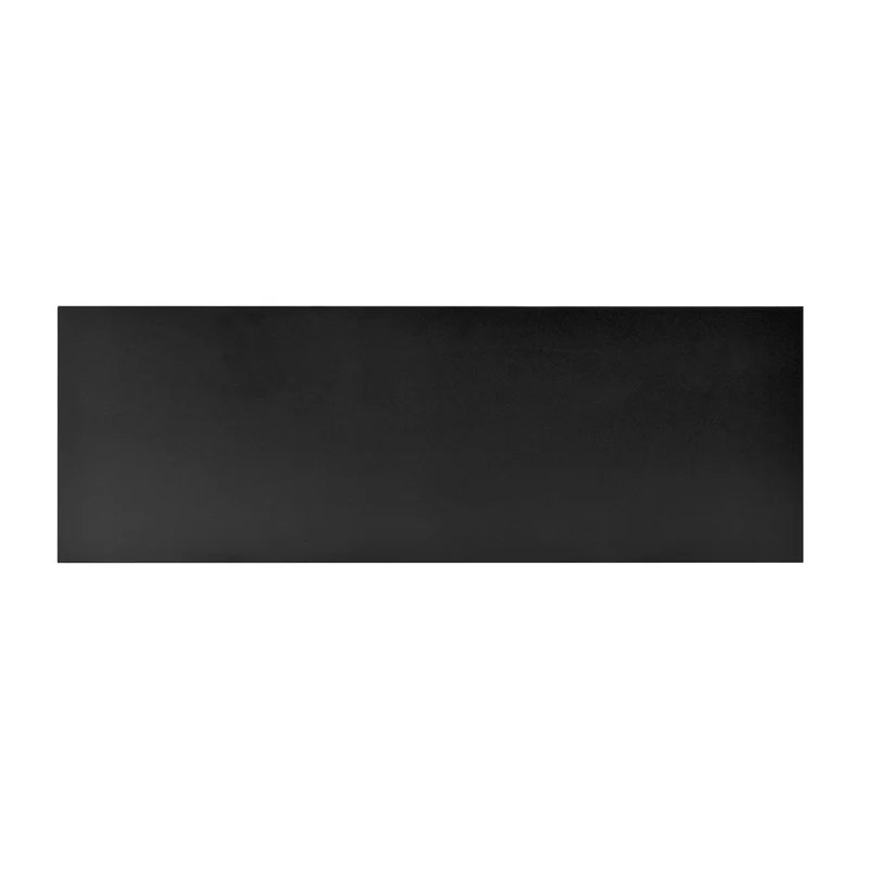 Buffet noir moderne motif en forme de U, porte vitrée 120x40x78,5 cm VIVIDEX