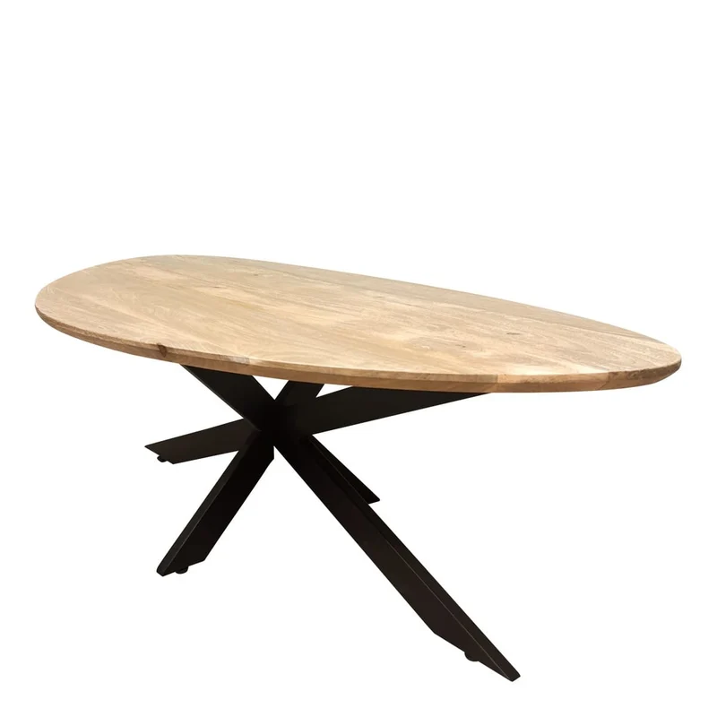 TOKYO ARES Table basse en bois galet 130x67xH46CM