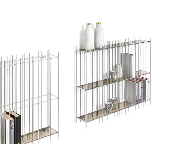 Console minimaliste - Métal et verre - Metrica