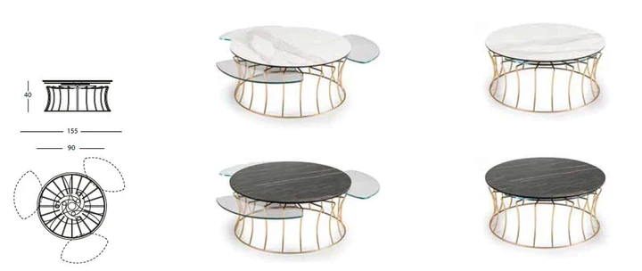 Tables basse design - Verre ou céramique - BONNE VIE