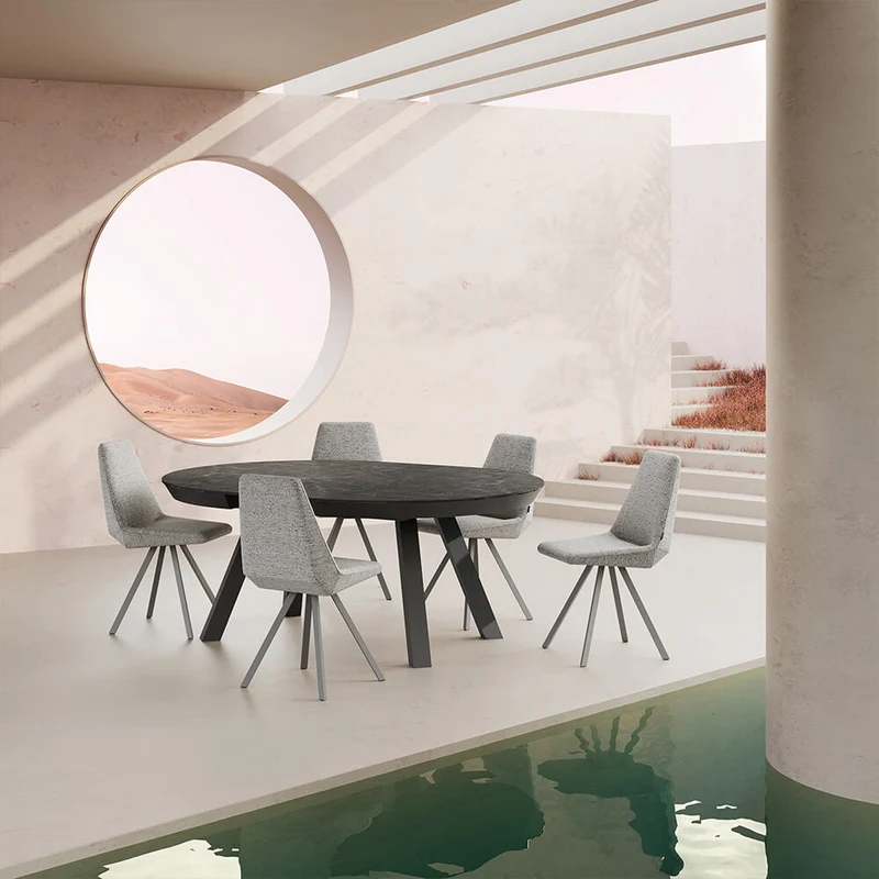 Table en céramique - fixe ou extensible - Esla