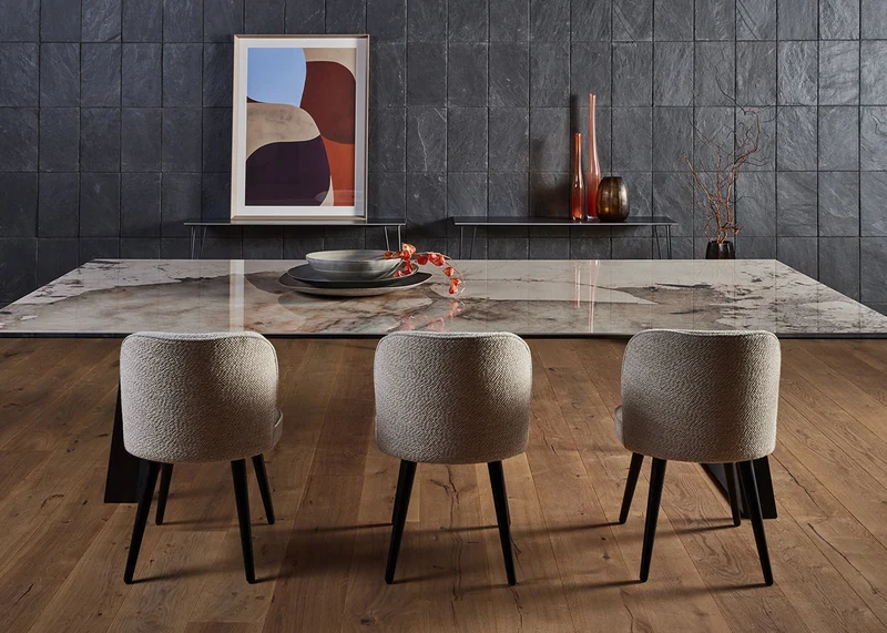Table fixe ou extensible - Céramique ou béton - Paralog
