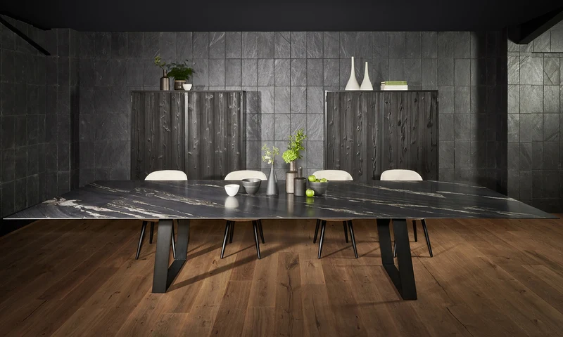 Table fixe ou extensible - Céramique ou béton - Paralog