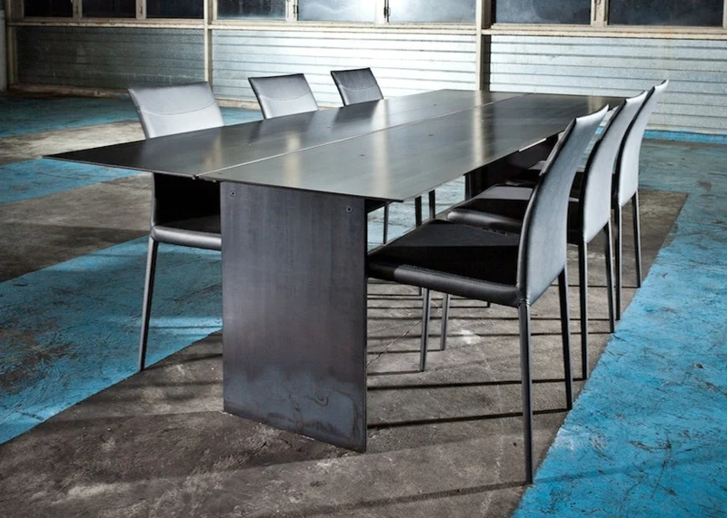 Table en acier - Style industriel - Foglia
