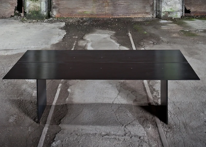 Table en acier - Style industriel - Foglia
