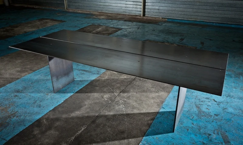 Table en acier - Style industriel - Foglia