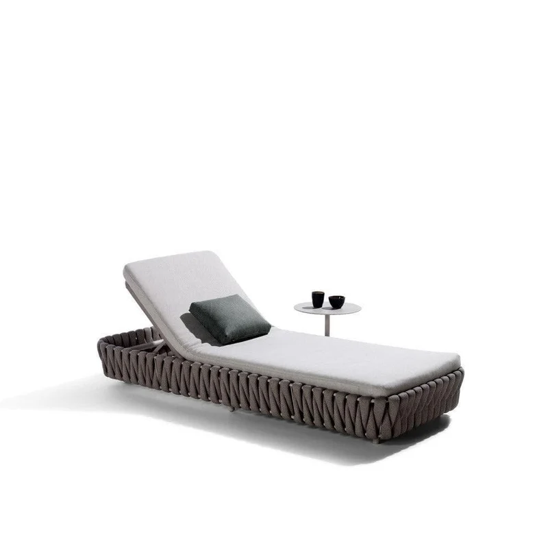 Chaise longue TOSCA - ajustable - lin