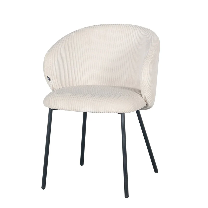 Chaise en velours cotelé, 56x55xH84CM - ELISA