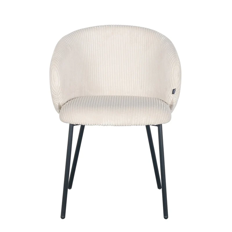 Chaise en velours cotelé, 56x55xH84CM - ELISA