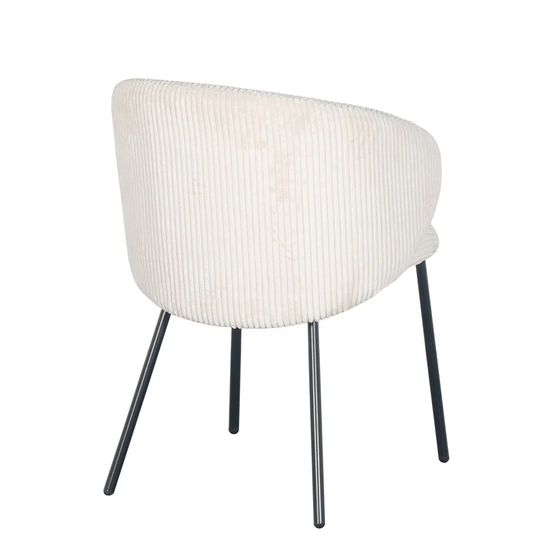 Chaise en velours cotelé, 56x55xH84CM - ELISA