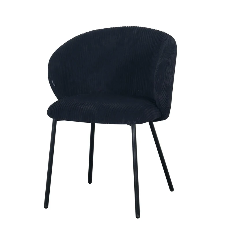 Chaise en velours cotelé, 56x55xH84CM - ELISA