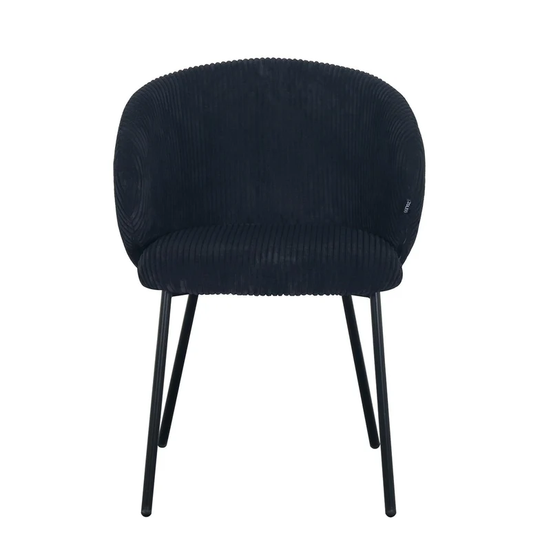 Chaise en velours cotelé, 56x55xH84CM - ELISA
