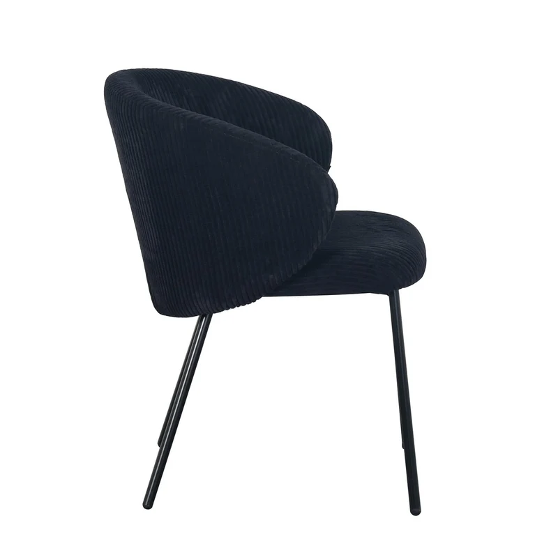 Chaise en velours cotelé, 56x55xH84CM - ELISA