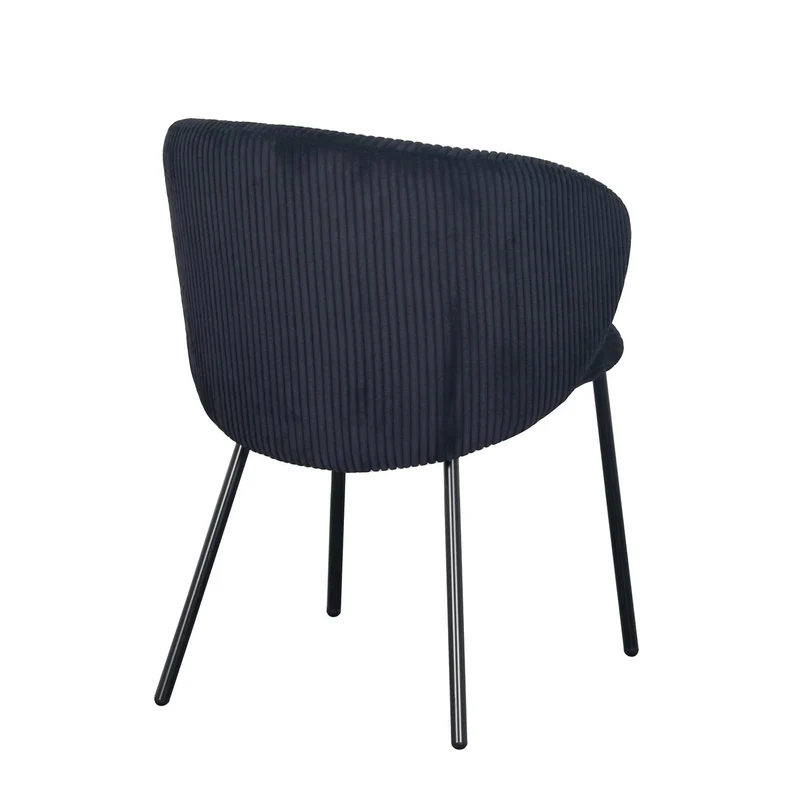 Chaise en velours cotelé, 56x55xH84CM - ELISA