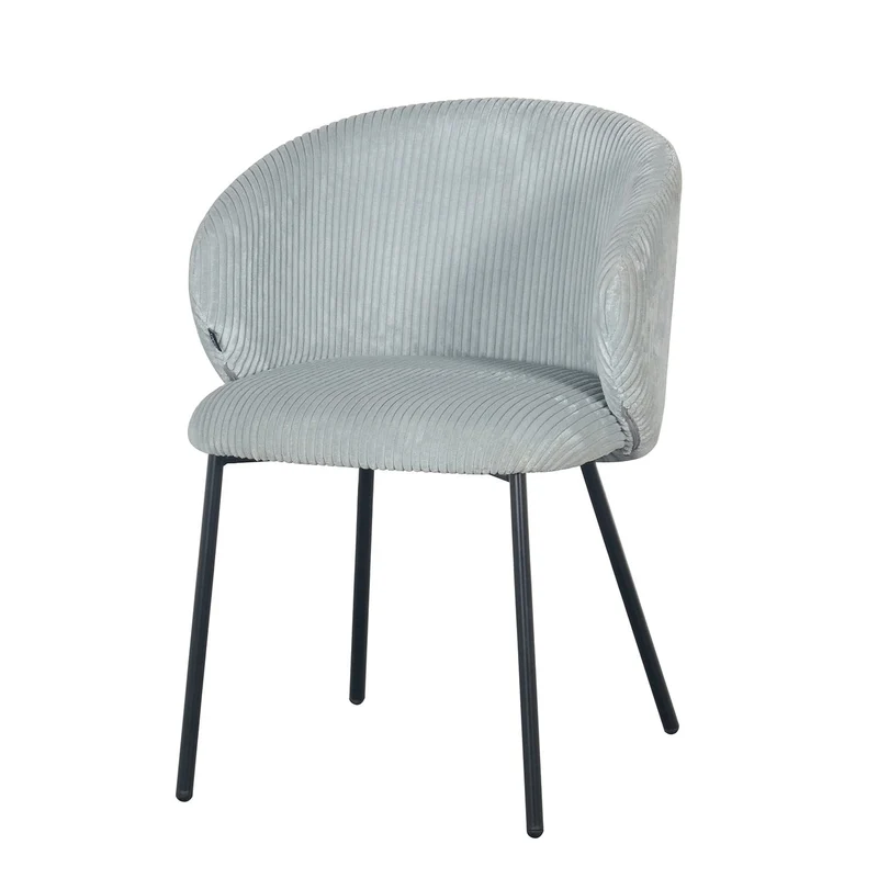 Chaise en velours cotelé, 56x55xH84CM - ELISA
