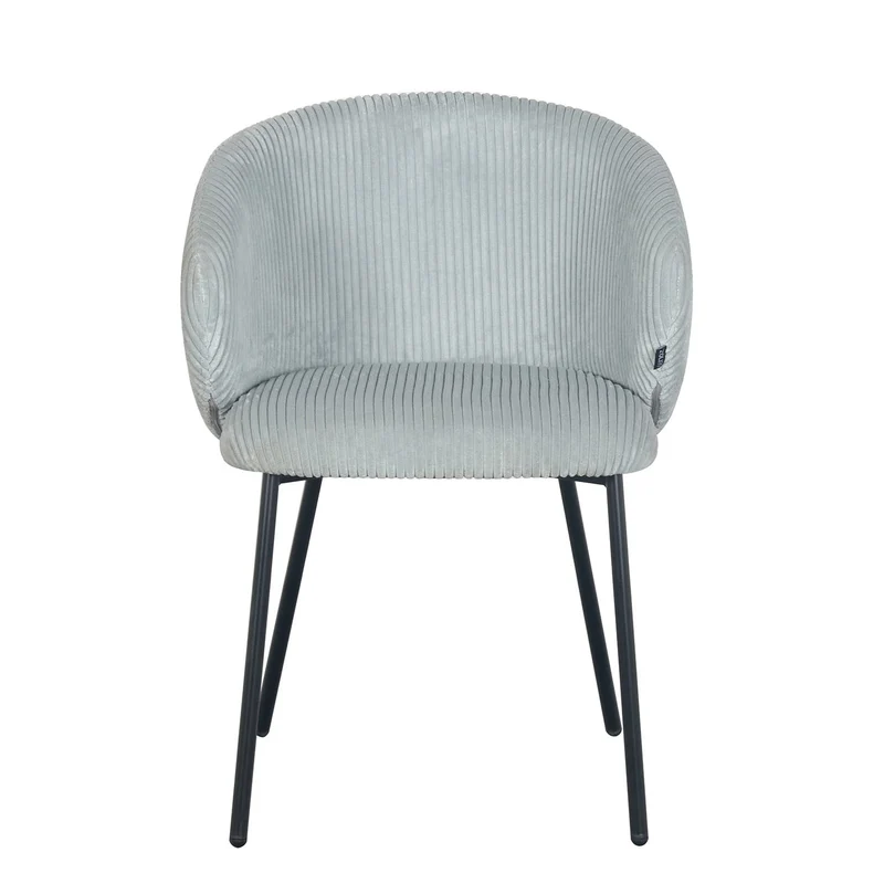Chaise en velours cotelé, 56x55xH84CM - ELISA