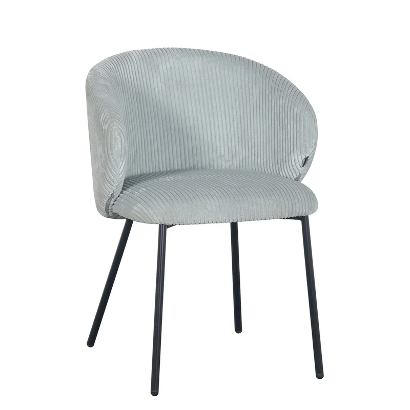 Chaise en velours cotelé, 56x55xH84CM - ELISA
