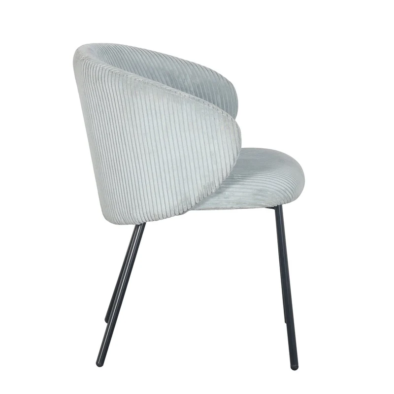 Chaise en velours cotelé, 56x55xH84CM - ELISA