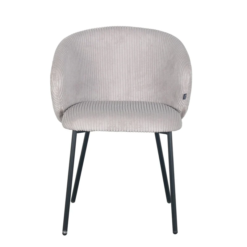 Chaise en velours cotelé, 56x55xH84CM - ELISA