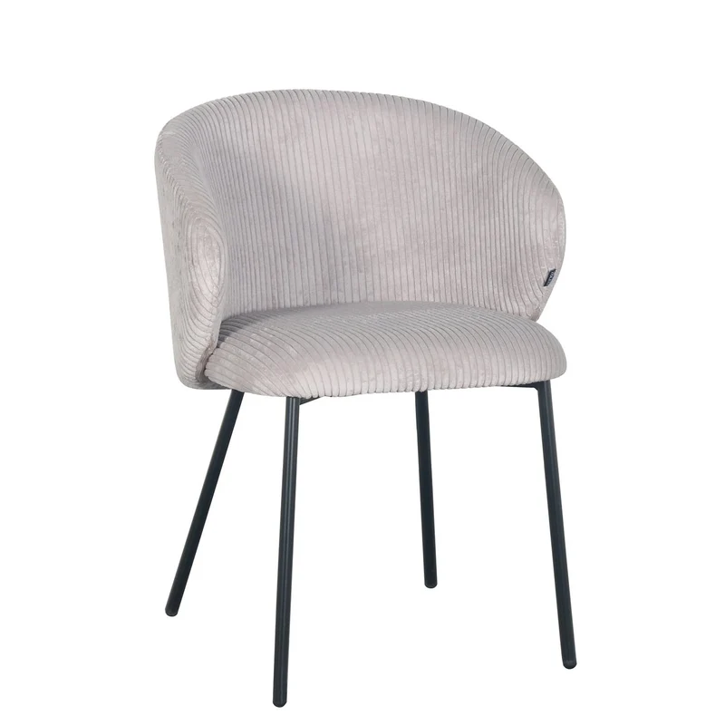 Chaise en velours cotelé, 56x55xH84CM - ELISA