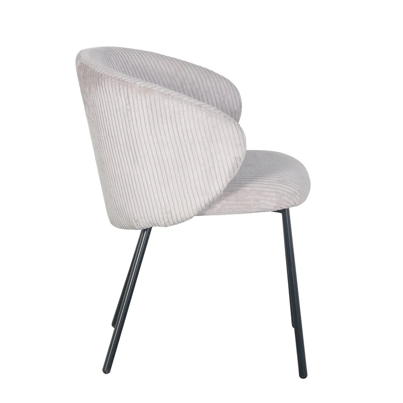 Chaise en velours cotelé, 56x55xH84CM - ELISA