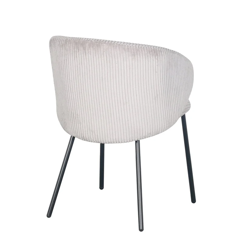 Chaise en velours cotelé, 56x55xH84CM - ELISA