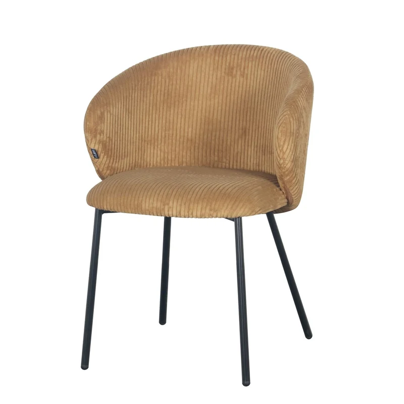 Chaise en velours cotelé, 56x55xH84CM - ELISA