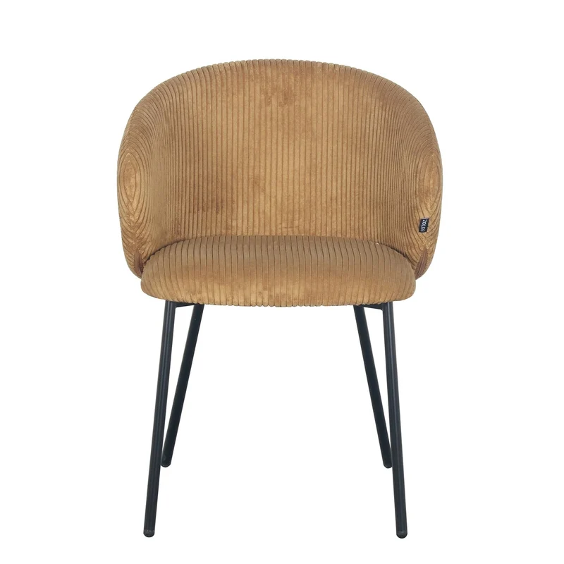 Chaise en velours cotelé, 56x55xH84CM - ELISA