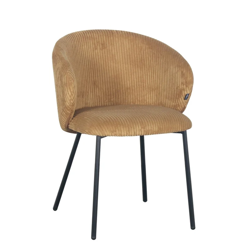 Chaise en velours cotelé, 56x55xH84CM - ELISA