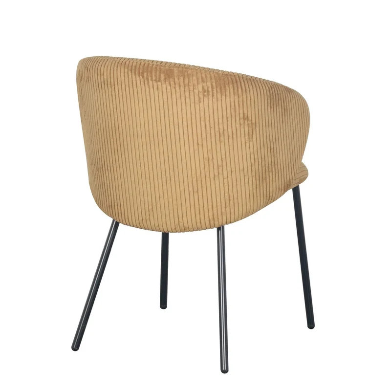 Chaise en velours cotelé, 56x55xH84CM - ELISA