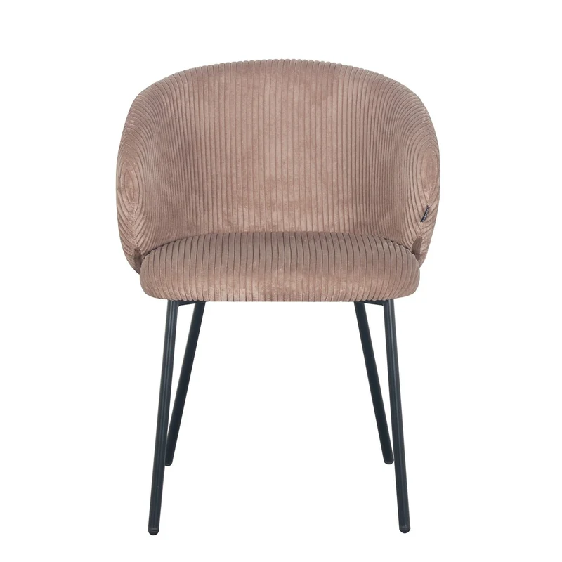 Chaise en velours cotelé, 56x55xH84CM - ELISA
