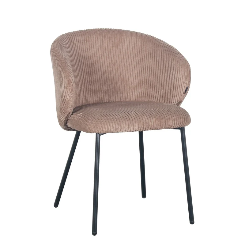 Chaise en velours cotelé, 56x55xH84CM - ELISA