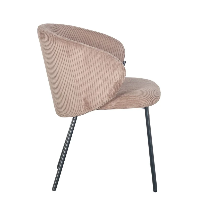 Chaise en velours cotelé, 56x55xH84CM - ELISA