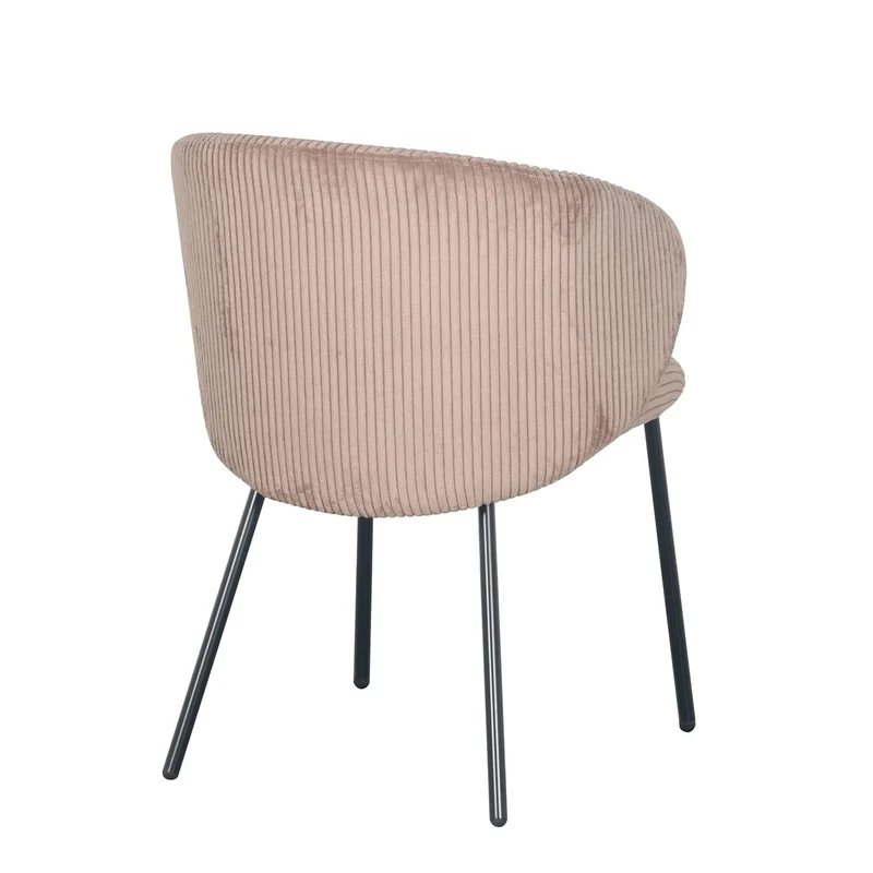 Chaise en velours cotelé, 56x55xH84CM - ELISA