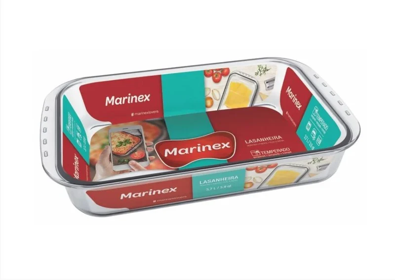 Rôtissoire rectangulaire en verre, 3,7L