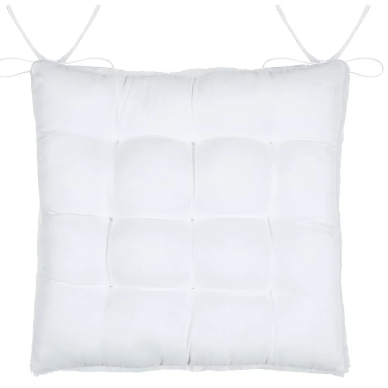 Galette de chaise ASGARD blanc 40 x 40 cm