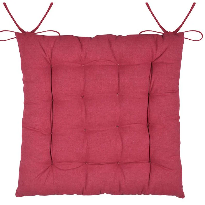 Galette de chaise ARBIN coeurs rouge
