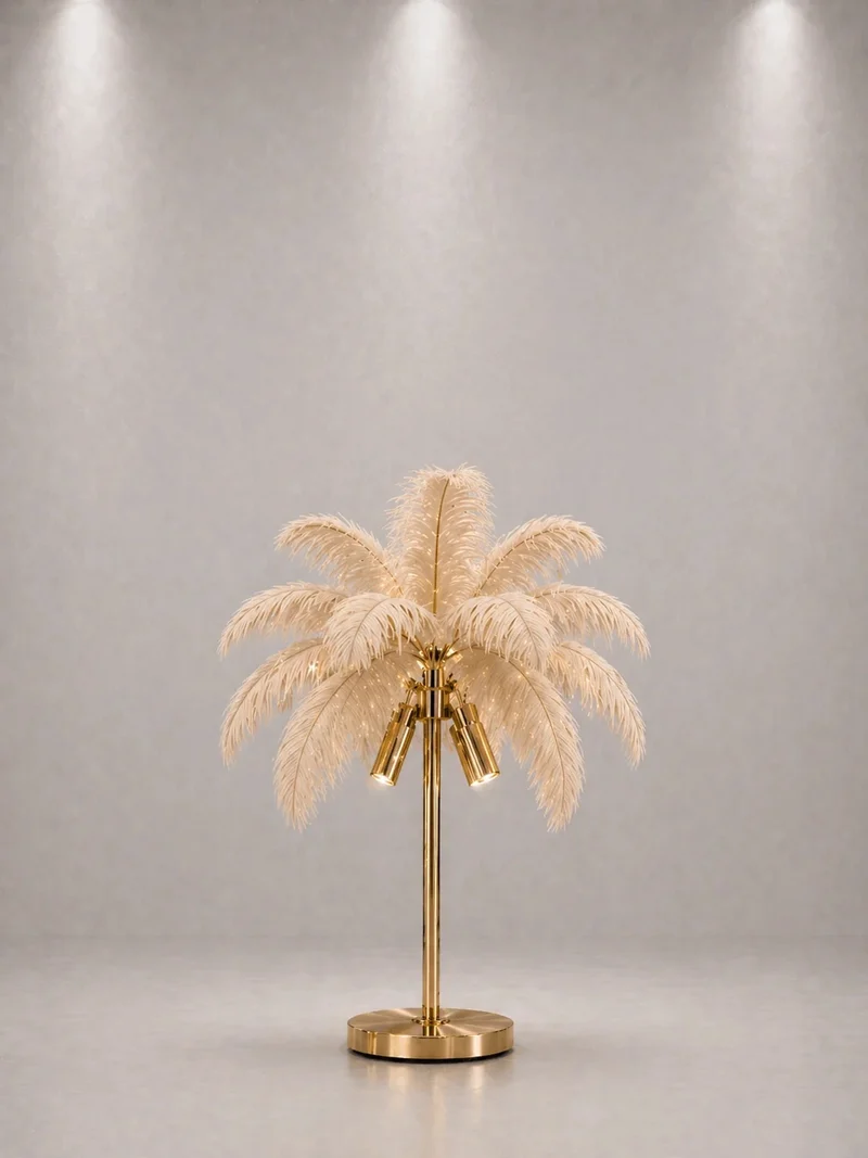 Lampe à Plumes Décorative – Chevet & Sur Pied 160 cm | 4 Couleurs