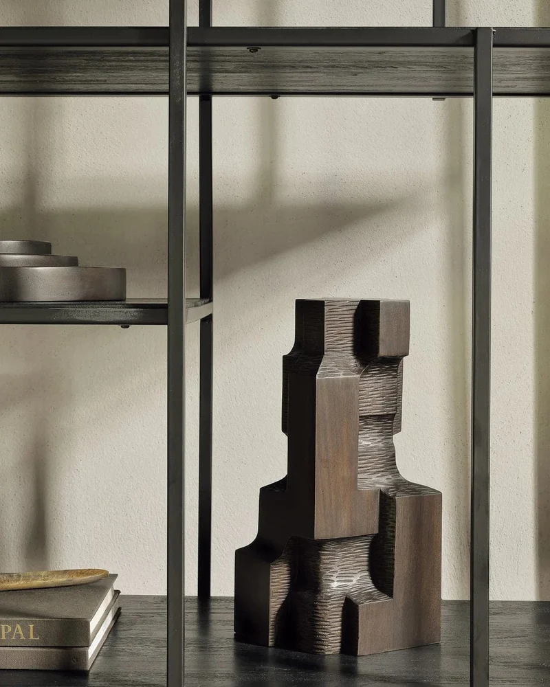 Sculpture Ethnicraft - Block Organic Espresso