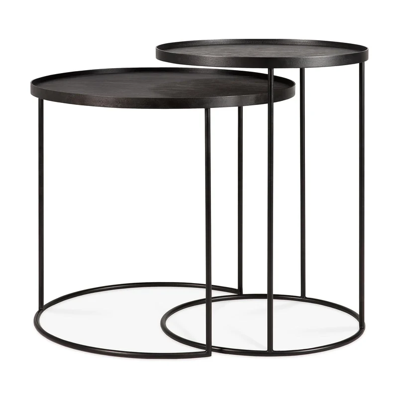 Ethnicraft Table d'Appoint Tray – Rond