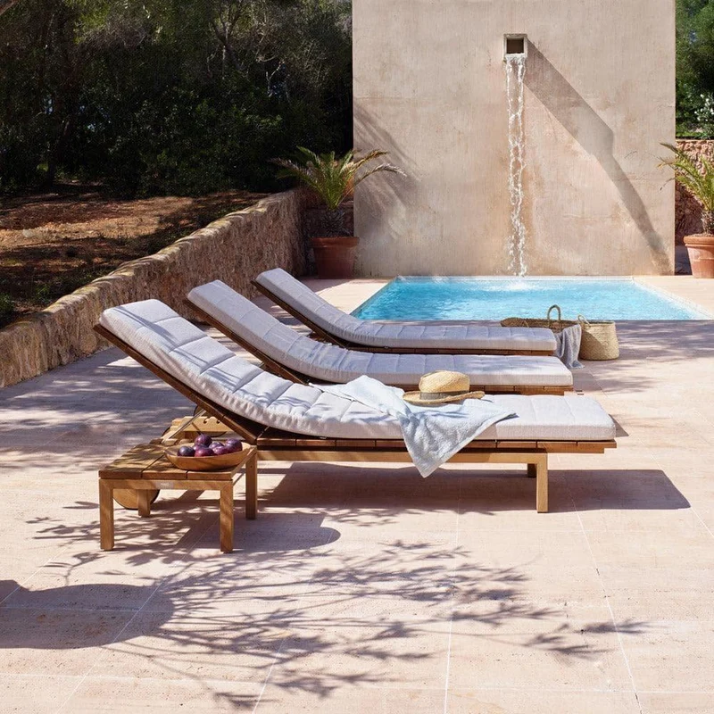 Chaise longue KOS - avec coussin