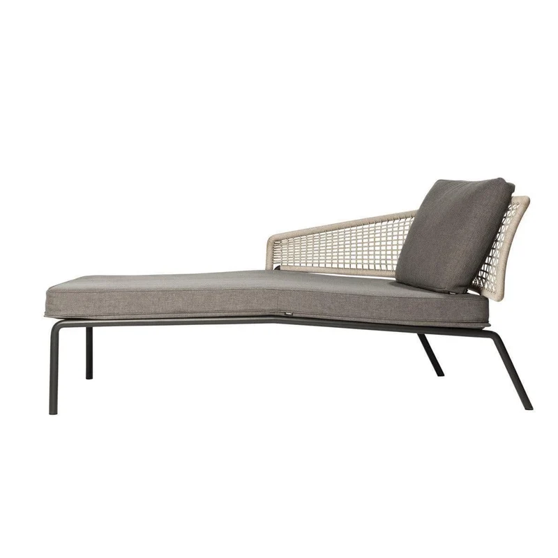 Meridienne CTR gauche - Wenge / Lin