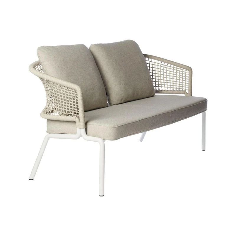 SOFA 2-SEATER CTR - BLANC / LIN
