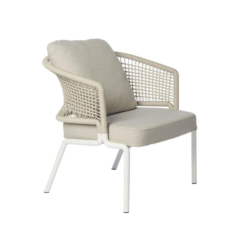 Club Armchair Ctr - Linn / blanc