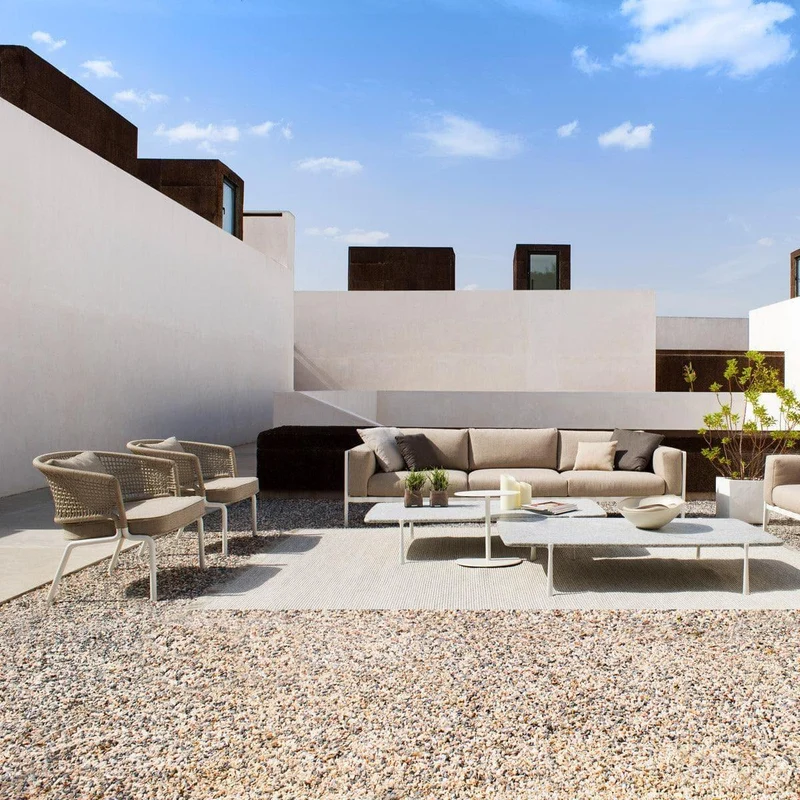 Club Armchair Ctr - Linn / blanc