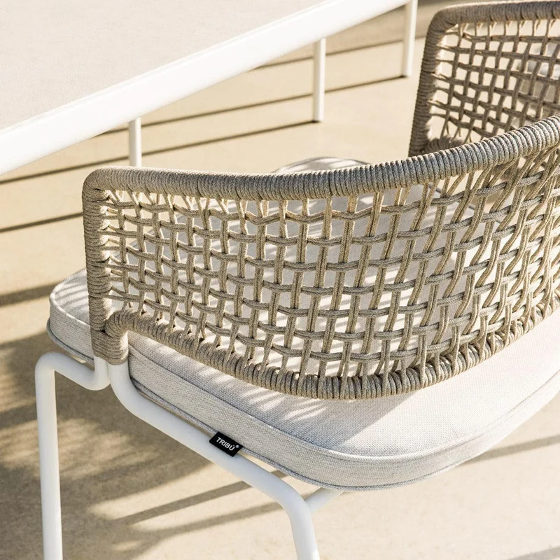Tabouret de bar Ctr - blanc / linge