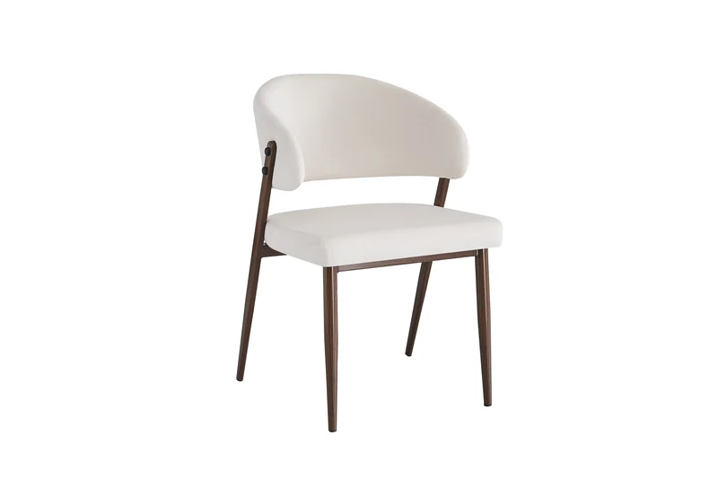Chaise LAMIA effet noyer