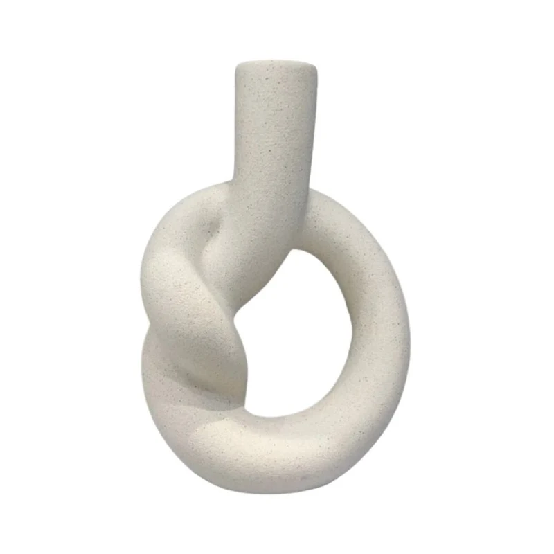 Vase en ceramique blanc